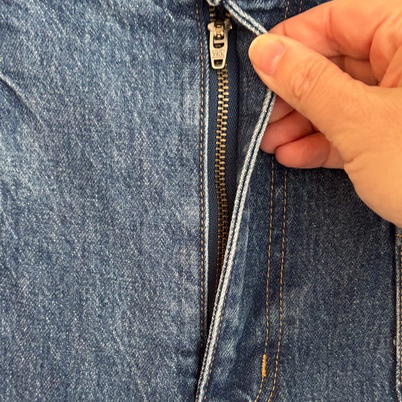 Madewell Womens The Perfect Vintage Flare Classic Blue front pocket Jeans 32 EUC - Picture 7 of 13